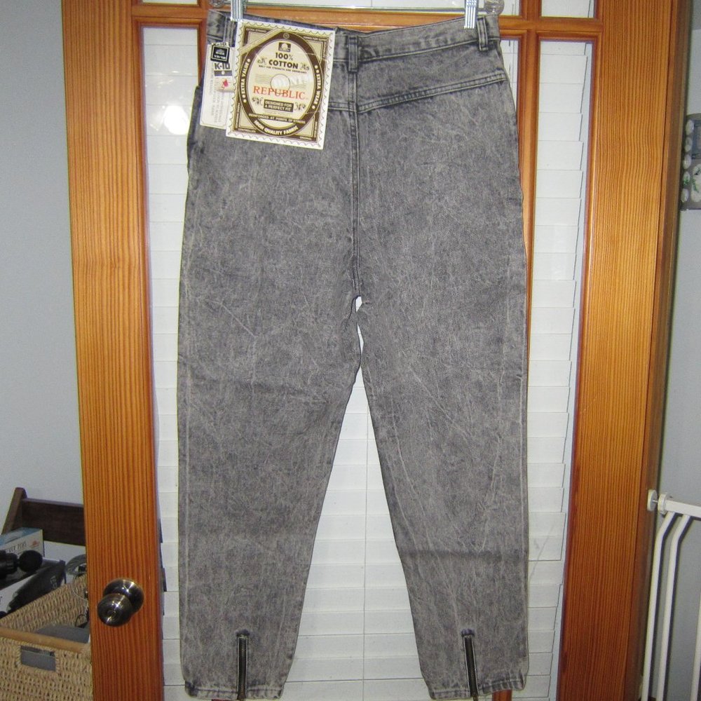 80's Dyed Jeans Women's 17/ 18 NEW Old Stock 100% Cotton Denim Republic